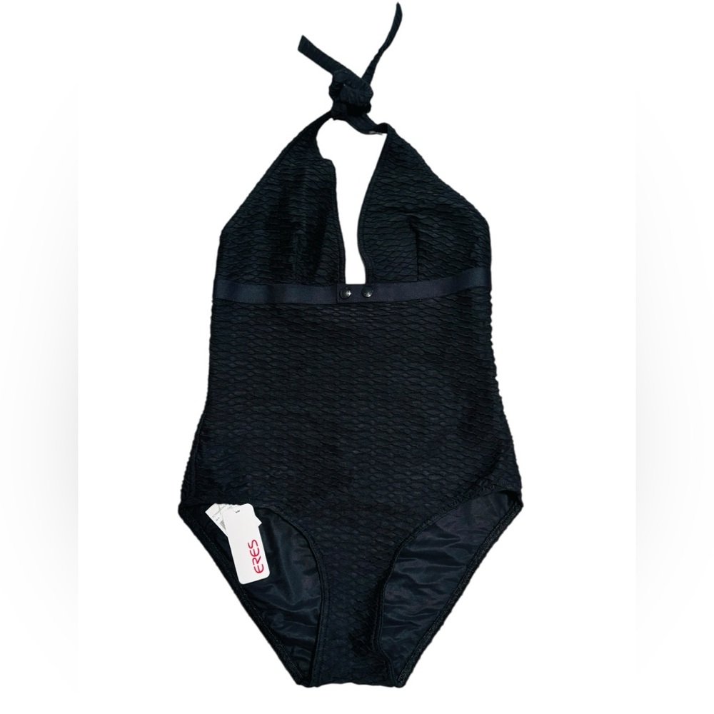 ERES***Black Textured Iconic One-Piece Swimsuit***F 38; US 6 $760